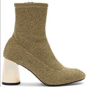 Free People Spectrum Sock Boot in Gold Sz 39